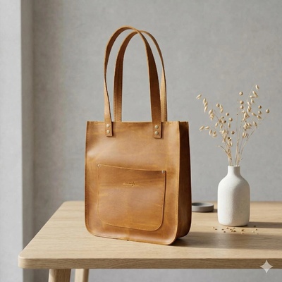 Ammyla kožená kabelka Vera Raw crazy medová Crossbody s popruhom
