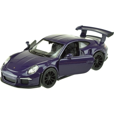 Toi-Toys Метална количка Toi Toys Welly - Porsche GT 3, тъмнолилава (21640)
