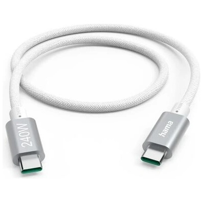 Hama Кабел за зареждане, USB-C - USB-C, 240 W, USB 3.2 Gen1, 5Gbit/s (HAMA-201721)