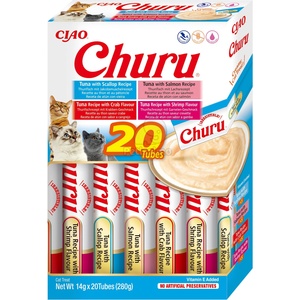 Inaba Foods Cat Ciao Churu кремообразна храна за котки - риба тон селекция - petissimo - 78,15 лв