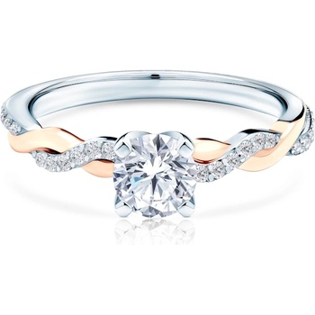 SAVICKI Годежен пръстен Savicki: двуцветно злато, диаманти