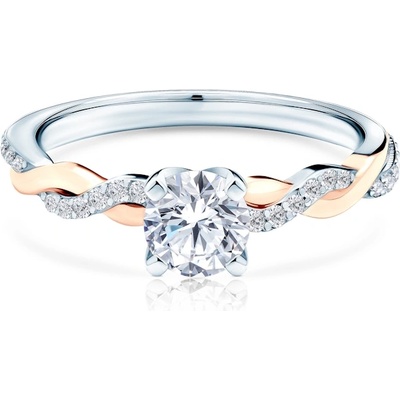 SAVICKI Годежен пръстен Savicki: двуцветно злато, диаманти