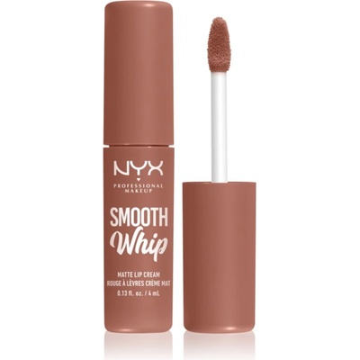 NYX Cosmetics Smooth Whip Matte Lip Cream кадифено червило с изглаждащ ефект цвят 01 Pancake Stacks 4ml