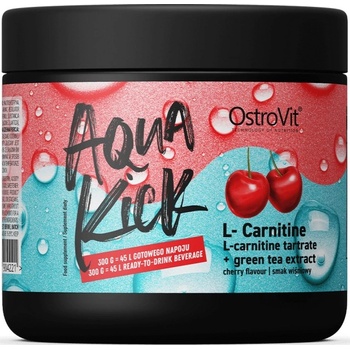 OstroVit Aqua Kick / Advanced Hydration with L-Carnitine & Green Tea [300 грама] Череша