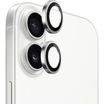 Blueo Протектор - Камера за iPhone 17 - Син - Оригинална метална рамка със стъклени лещи - Сребрист
