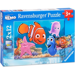 Ravensburger Пъзел Ravensburger от 2 x 12 части - Немо и приятели (07556) - ozone