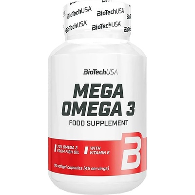BioTechUSA Mega Omega 3, 90 гел капсули, BioTech USA