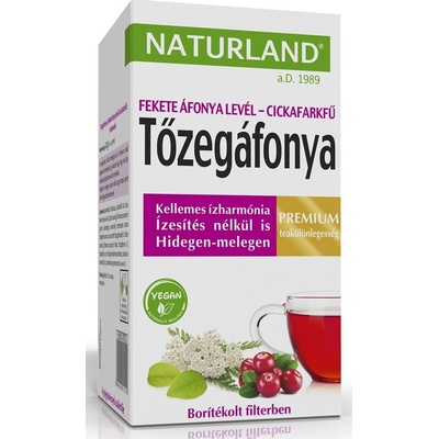 NATURLAND PRÉMIOVÝ BRUSNICOVÝ ČAJ S ČUČORIEDKAMI 20 KS