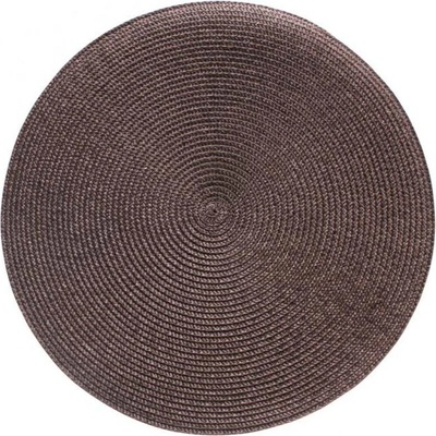 Mybesthome Prostírání kulaté Splot hnědá 38cm