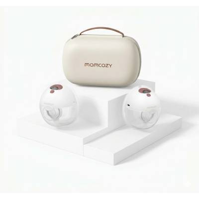Momcozy M5 elektrická dojčiaca pumpa s ovládaním cez aplikáciu dvojitá sada červená