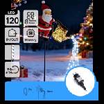 Aigostar Aigostar-LED външна коледна украса 120xLED/8 функции 80 cm IP44 Santa/студена (AI3154)