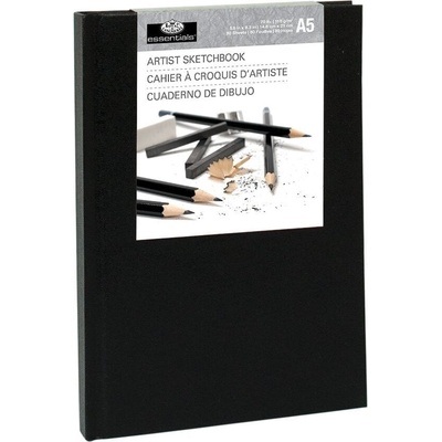 Royal & Langnickel Hardbound A5 110 g Black Skicár