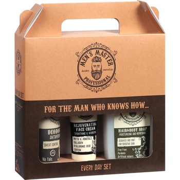 Men's Master Комплект - Крем за лице, Сапун и Дезодорант, 75 + 260 + 150 ml