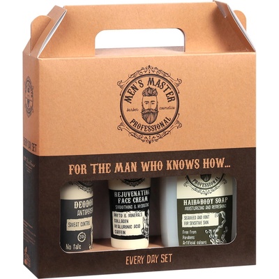 Men's Master Комплект - Крем за лице, Сапун и Дезодорант, 75 + 260 + 150 ml