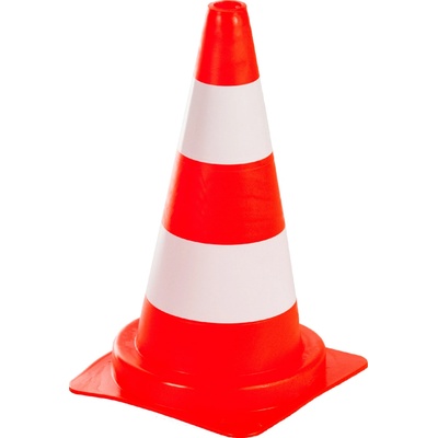 ProfiGaráž Cestný kužeľ žlto-čierny PE 30 cm elastický