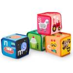 Baby Einstein Текстилна играчка кубчета с азбука Alpha Stacks 4бр. , 3м+ (17304-4)