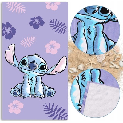 Disney Stitch plážová osuška osuška pro děti 70 x 140 cm