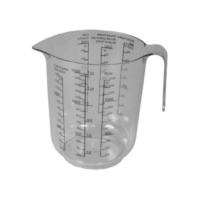 Odměrka 1,5 l plast