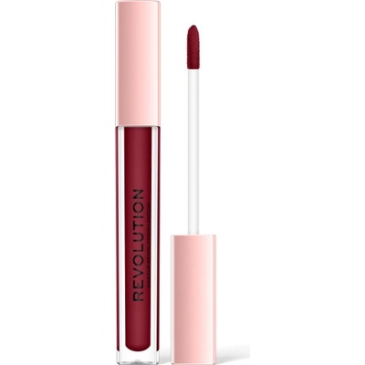 Makeup Revolution Lip Vinyl tekutá rtěnka pro zářivý lesk Black Forest 3,6 ml