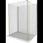 Mexen Kioto душ стена Walk-in 130 x 115 x 30 см, прозрачна, златна - 800-130-115-221-50-00-030 (800-130-115-221-50-00-030)