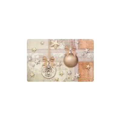 Prostírání Vánoční plast 43,5x28,5cm - 1ks Mašle