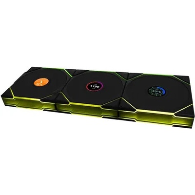 Lian Li UNI FAN TL Wireless LCD Reverse Blade Black 3ks 12RTLLCD1W3B – Zbozi.Blesk.cz