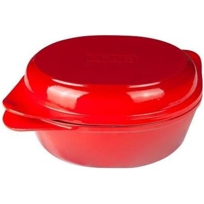 Lava Metal Pečicí forma Litinová forma na chléb 24x27 cm červená LVPEK2427R