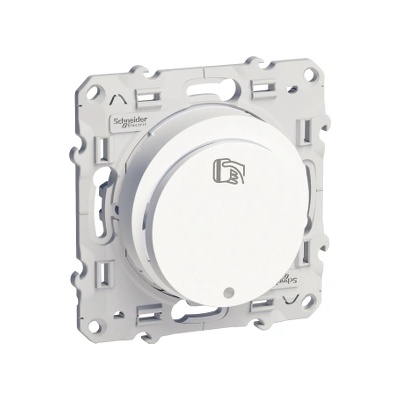Schneider Electric SE Енергоспестител 1NO c подсветка цвят Бял Odace /до изчерпване/ - S520283 (S520283)