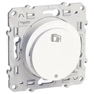 Schneider Electric SE Енергоспестител 1NO c подсветка цвят Бял Odace /до изчерпване/ - S520283 (S520283)