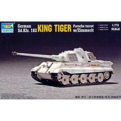 Trumpeter Pz.Kpfw. VI King Tiger Porsche Turret with zimmerit 1:72