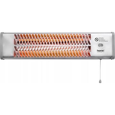 Home Nástenný elektrický krb s funkciou ohrievania 230 W 53,5 x 13 x 11 cm sivý