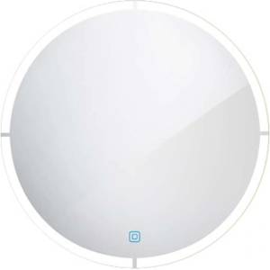 Nimco - Огледало със LED осветление, диаметър 60 см, сензор за допир, алуминий ZP 24000RVX (ZP 24000RVX)