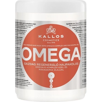 Kallos vlasová maska s Omega komplexem pro poničené vlasy 1000 ml