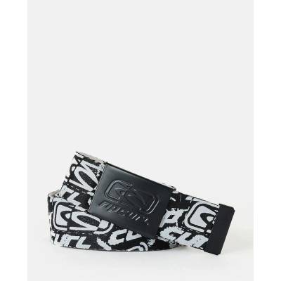 Pásek Rip Curl ARCHIVE REVO WEBBING BELT Black/White