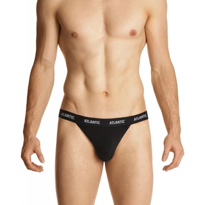 Atlantic 1571 černé otevřené Pánské slipy jockstrap
