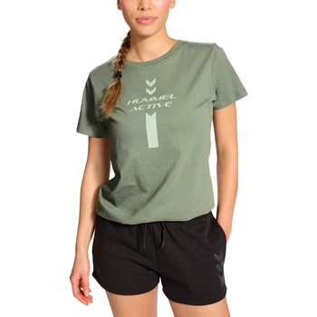 Hummel Тениска Hummel HMLACTIVE GRAPHIC CO TEE S/S WOMAN 223165-6005 Размер XS