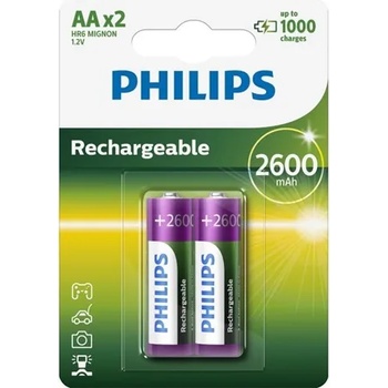 Philips R6B2A260/10 ELEMENTS РЕХАБИЛИРУЕМИ АА 2600 mAh 2-BLISTER (R6B2A260/10)
