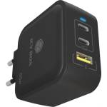 RaidSonic IB-PS1030-PD 3-портово GaN зарядно 65W PD 3.0, 2x USB-C (IB-PS1030-PD)