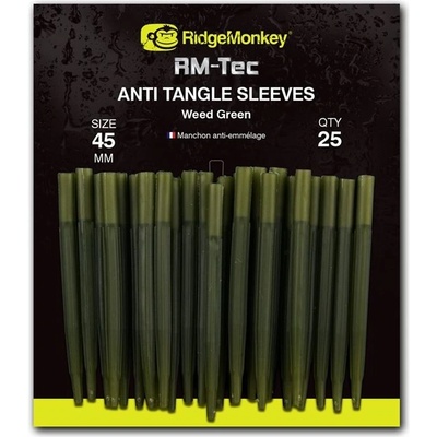 RidgeMonkey Převlek RM-Tec Anti Tangle Sleeves 45mm Zelený 25ks