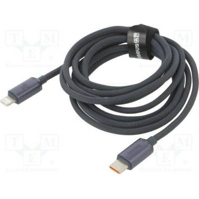 Baseus CAJY000301 USB 2.0, vidlice, Apple Lightning, USB C vidlce, 2m, černý
