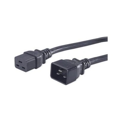 PremiumCord Kabel síťový prodlužovací 230V 16A 1,5m, konektory IEC 320 C19 - IEC 320 C20 - kpsa015