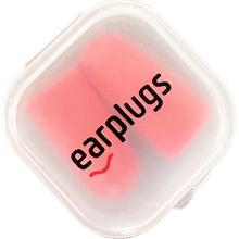 Earplugs pěnové špunty do uší v plastové krabičce - 1 pár