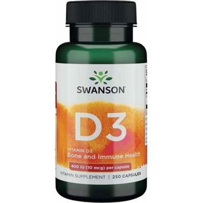 Swanson Vitamín D3 4000 IU 10 mcg 250 kapsúl