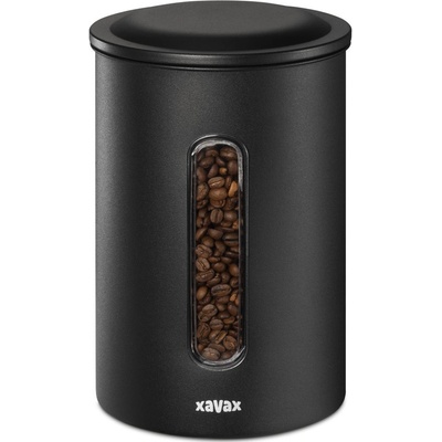 XAVAX Barista vzduchotěsná matná černá na 1,3 kg zrnkové kávy nebo 1,5 kg mleté kávy