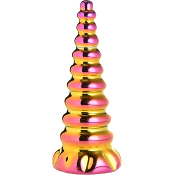 ostatní XR Brands - Twilight Rainbow Glass Dildo