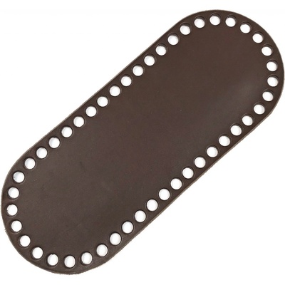 MMboutique Kožené dno na kabelku 30x12 cm tabák