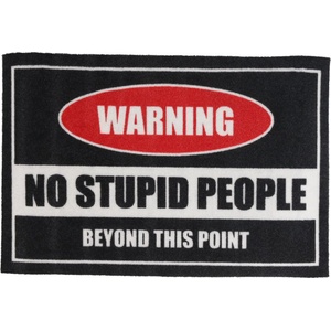 Rockbites изтривалка Внимание! No Stupid People - Rockbites - 100982