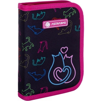 Astra Ученически несесер, Astra, Котешка любов, 20 х 14 х 3.5 см (AS503023024)