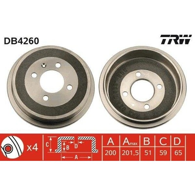 Brzdový buben TRW DB4260