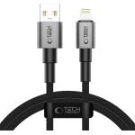 Tech-Protect Кабел за зареждане USB-A/Lightning 15W /2.4A 100см от Tech-Protect Ultraboost DNA- Iron Grey (5906302380855)